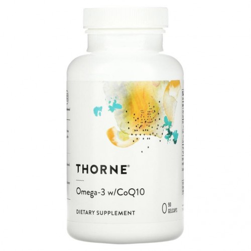 Thorne Research, CoQ10이 함유된 오메가3, 젤 캡슐 90정