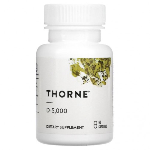 Thorne Research, D-5,000, 125mcg(5,000IU), 캡슐 60정