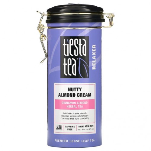 Tiesta Tea Company, Premium Loose Leaf Tea, Nutty Almond Cream, Caffeine Free, 6.2 oz (175.8 g)