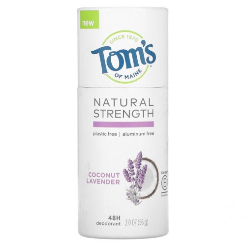 Tom's of Maine, Natural Strength 48H Deodorant, Coconut Lavender, 2 oz (56 g)