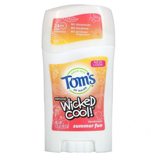 Tom's of Maine, Wicked Cool, Natural Deodorant, Summer Fun, 1.6 oz (45.3 g)