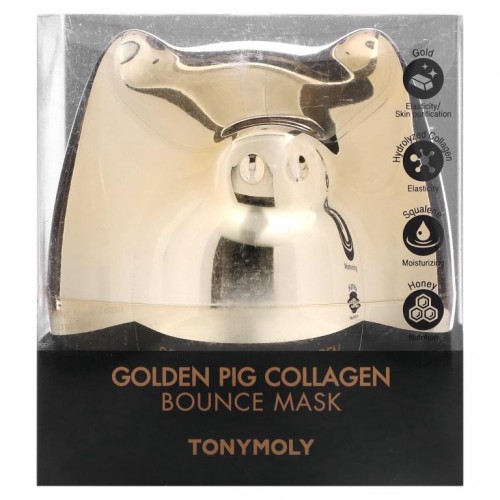 Tony Moly, 골든 피그 콜라겐, 바운스 뷰티 마스크, 80ml(2.70fl oz)