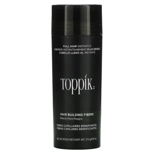 Toppik, 헤어 빌딩 파이버, 블랙, 0.97oz(27.5g)