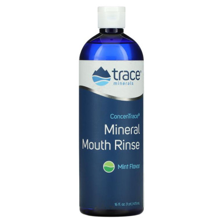 Trace Minerals ®, 콘센트레이스 미네랄 입 헹굼, 민트, 16 fl oz (473 ml)