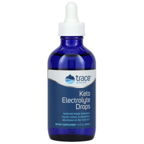 Trace Minerals ®, 케토 전해질 드롭스, 118ml(4fl oz)