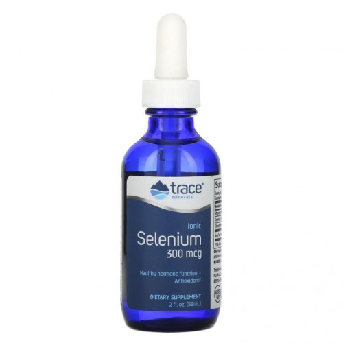 Trace Minerals ®, 이오닉 셀레늄, 300 마이크로그램, 2 액량 온스 (59 밀리리터)