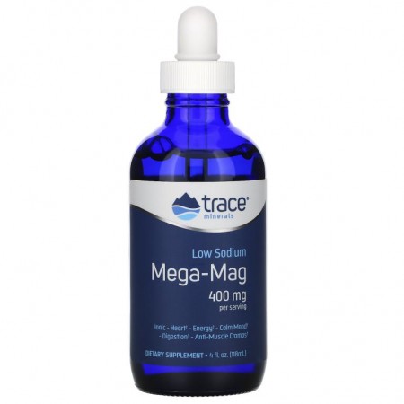 Trace Minerals ®, 저나트륨 메가 맥, 400mg, 118ml(4fl oz)