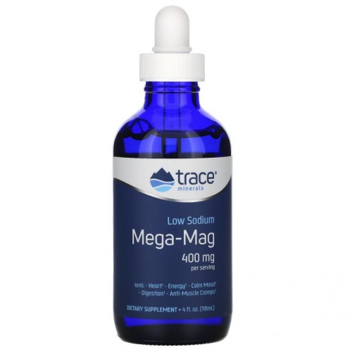 Trace Minerals ®, 저나트륨 메가 맥, 400mg, 118ml(4fl oz)