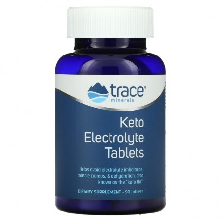 Trace Minerals ®, 케토 전해질 정제, 90정