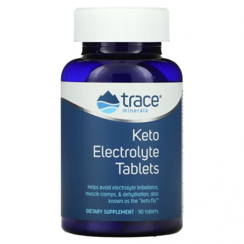Trace Minerals ®, 케토 전해질 정제, 90정