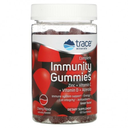 Trace Minerals ®, Complete Immunity Gummies, 체리맛, 구미젤리 60개