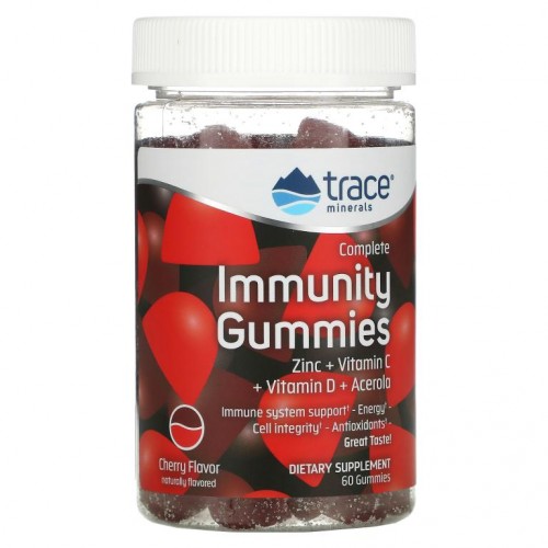 Trace Minerals ®, Complete Immunity Gummies, 체리맛, 구미젤리 60개