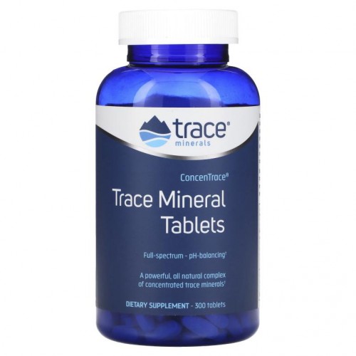 Trace Minerals ®, ConcenTrace, 미량 미네랄 정제, 300정