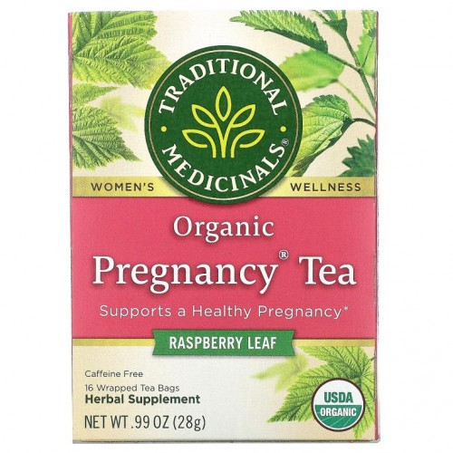 Traditional Medicinals, 임산부용 유기농 차, 라즈베리 잎, 카페인 무함유, 티백 16개입, 28g(0.99oz)