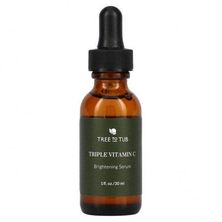 Tree To Tub, 민감성 피부용 트리플 비타민C 울트라 브라이트닝 세럼, 30ml(1fl oz)