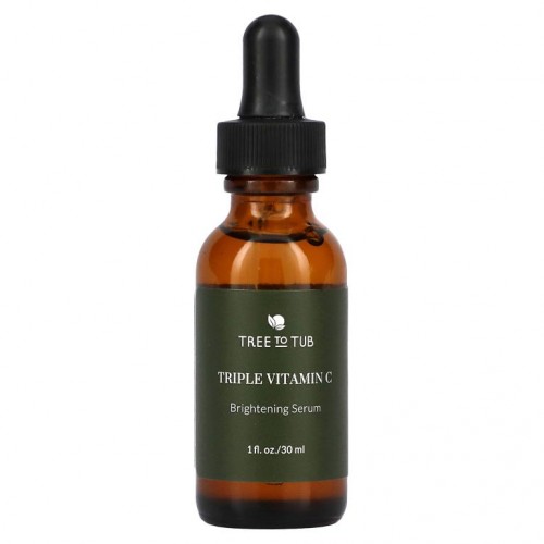 Tree To Tub, 민감성 피부용 트리플 비타민C 울트라 브라이트닝 세럼, 30ml(1fl oz)