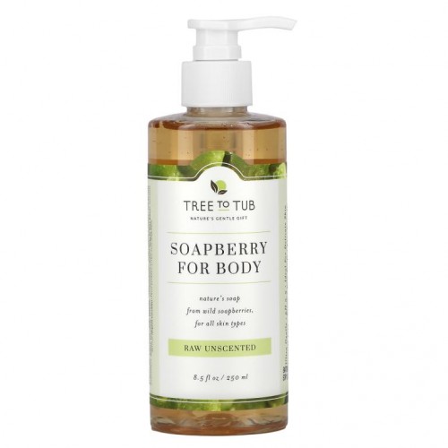 Tree To Tub, 울트라 젠틀 솝베리 바디 워시, 극민감성 피부용, 천연 성분, 무향, 250ml(8.5fl oz)