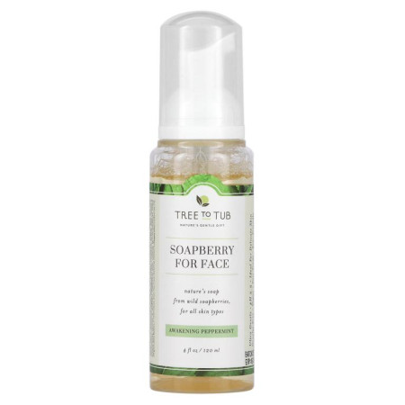 Tree To Tub, 민감한 지성 피부용 리프레싱 솝베리 클렌저, 어웨이크닝 페퍼민트, 120ml(4fl oz)