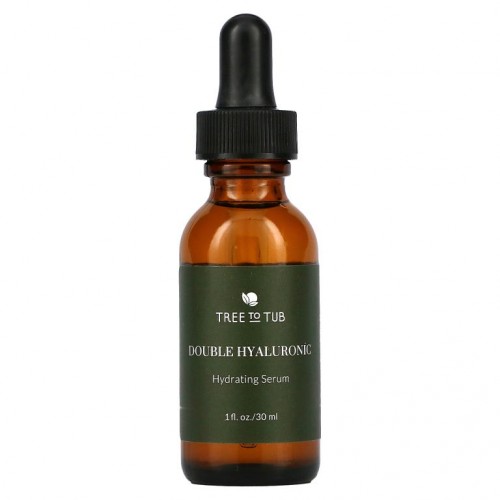Tree To Tub, 민감성 피부용 깊은 보습 히알루론산 2배 함유 세럼, 30ml(1fl oz)