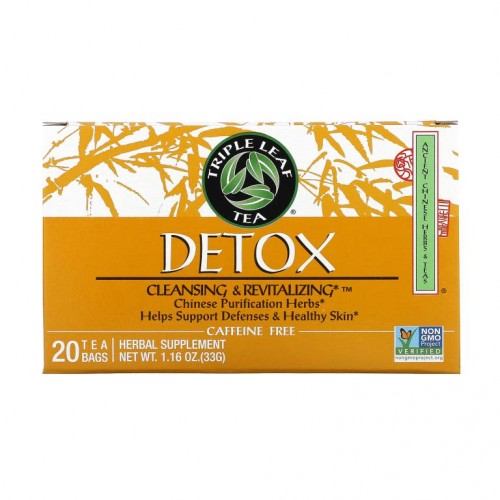 Triple Leaf Tea, 디톡스, 카페인 무함유, 티백 20개, 33g(1.16oz)