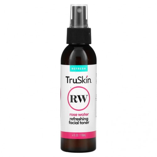 TruSkin, Rose Water Refreshing Facial Toner, 4 fl oz (118 ml)