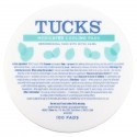 Tucks, 약용 쿨링 패드, 100 패드