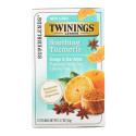 Twinings, 진정 효과 허브차, 강황, 오렌지 및 스타 아니스, 카페인 무함유, 티백 18개입, 36g(1.27oz)