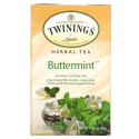 Twinings, 허브차, 버터민트, 카페인 무함유, 개별 포장 티백 20개, 40g(1.41oz)