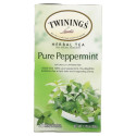 Twinings, 허브차, 순수 페퍼민트, 카페인 무함유, 티백 25개, 50g(1.76oz)