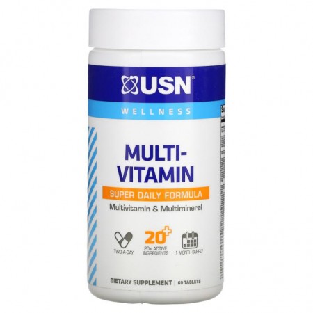 USN, 종합비타민 슈퍼 데일리 포뮬라, 60정