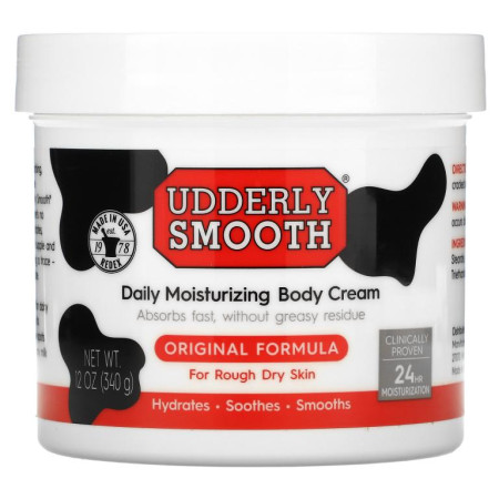 Udderly Smooth, 데일리 모이스처라이징 바디 크림, 오리지널 포뮬라, 340g(12oz)