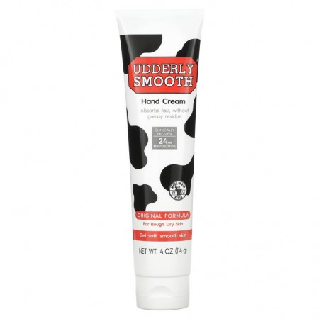 Udderly Smooth, 핸드 크림, 오리지날 포뮬라, 4 온스 (114 g)