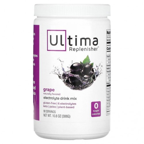Ultima Replenisher, 전해질 드링크 믹스, 포도, 306g(10.8oz)