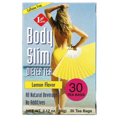 Uncle Lee's Tea, Body Slim Dieter Tea(바디슬림 다이어터 차), 카페인 프리, 레몬맛, 티백 30개, 2.12 oz (60 g)