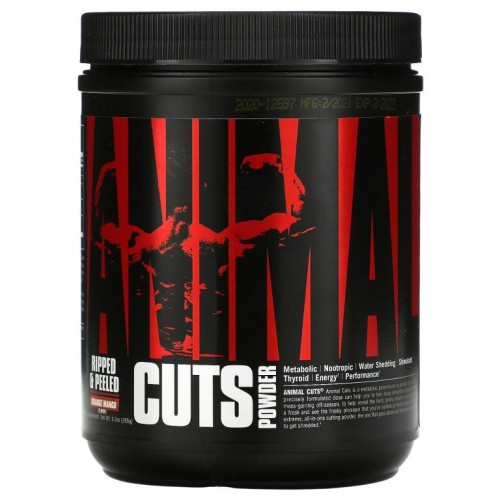 Universal Nutrition, 애니멀 컷츠 파우더, 오렌지 망고, 265g(9.3oz)