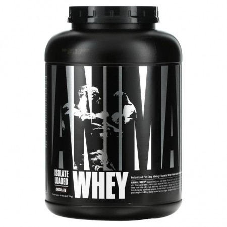 Universal Nutrition, 애니멀 유청 단백질 로드이드, 초콜릿, 5 lb (2.3 kg)