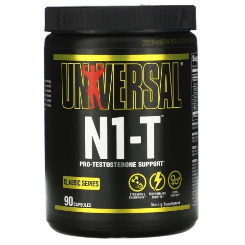 Universal Nutrition, 클래식 시리즈, N1-T, 프로 테스토스테론 함유, 캡슐 90정