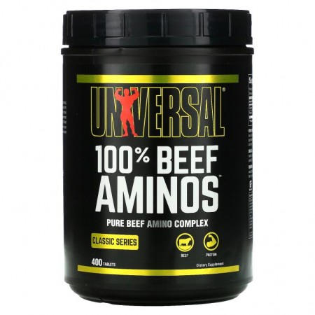 Universal Nutrition, 100% 비프 아미노, 400정