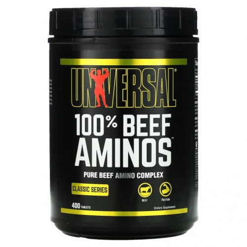 Universal Nutrition, 100% 비프 아미노, 400정