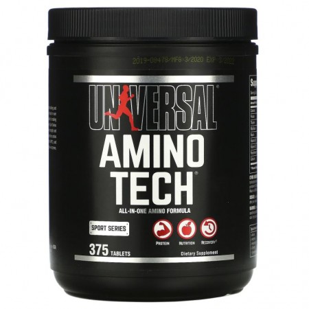 Universal Nutrition, Amino Tech, 올인원 아미노 포뮬라, 375정