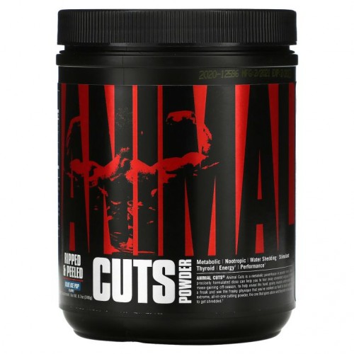 Universal Nutrition, Animal Cuts Powder, Blue Ice Pop, 8.7 oz (248 g)