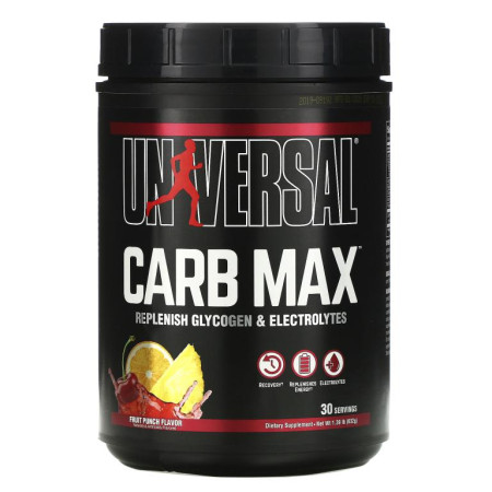 Universal Nutrition, Carb Max, 글리코겐 & 전해질, 프루트 펀치, 632g(1.39lb)