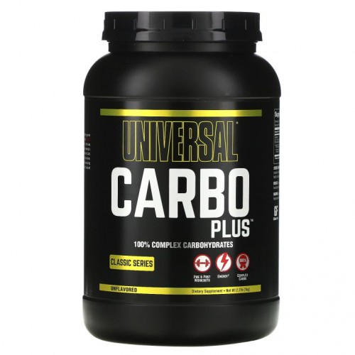 Universal Nutrition, Carbo Plus, 100% 복합 탄수화물, 무맛, 1kg(2.2lb)