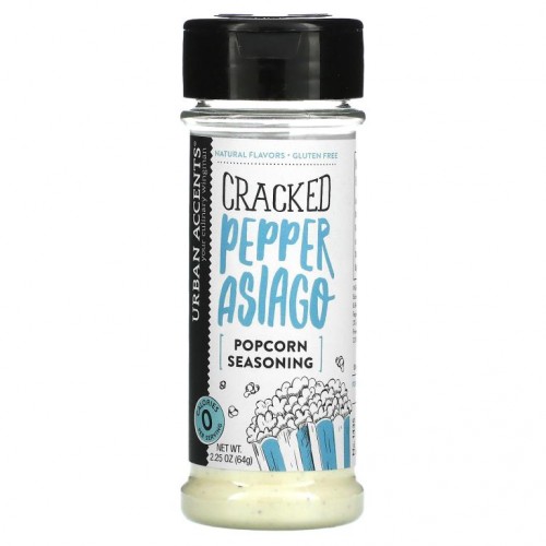 Urban Accents, Popcorn Seasoning, Cracked Pepper Asiago, 2.25 oz (64 g)