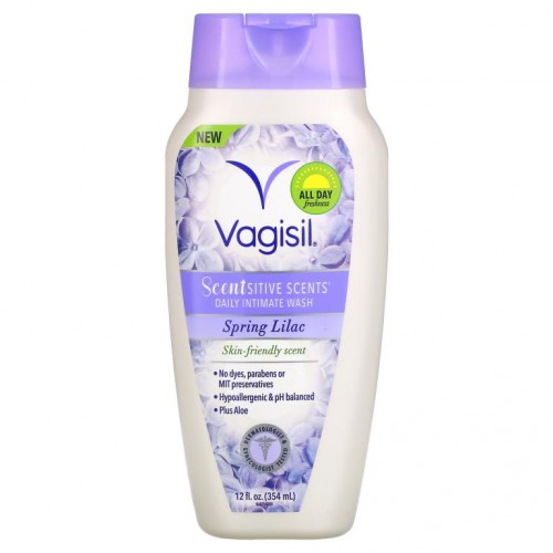 Vagisil, Scentsitive Scents, 데일리 인티메이트 워시, 봄 라일락, 354ml(12fl oz)