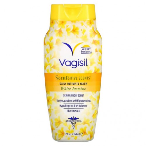 Vagisil, Scentsitive Scents, Daily Intimate Wash, White Jasmine, 12 fl oz (354 ml)