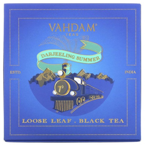 Vahdam Teas, 홍차 잎차, 다즐링 여름 선물 세트, 캔 1개