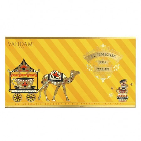 Vahdam Teas, 강황 차 이야기 세트, 6개