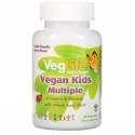 VegLife, 비건 어린이 멀티플, 베리 맛, 60 츄어블