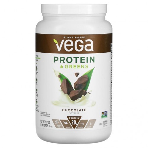 Vega, 프로틴 그린, 초콜릿, 814g(1.8lbs)